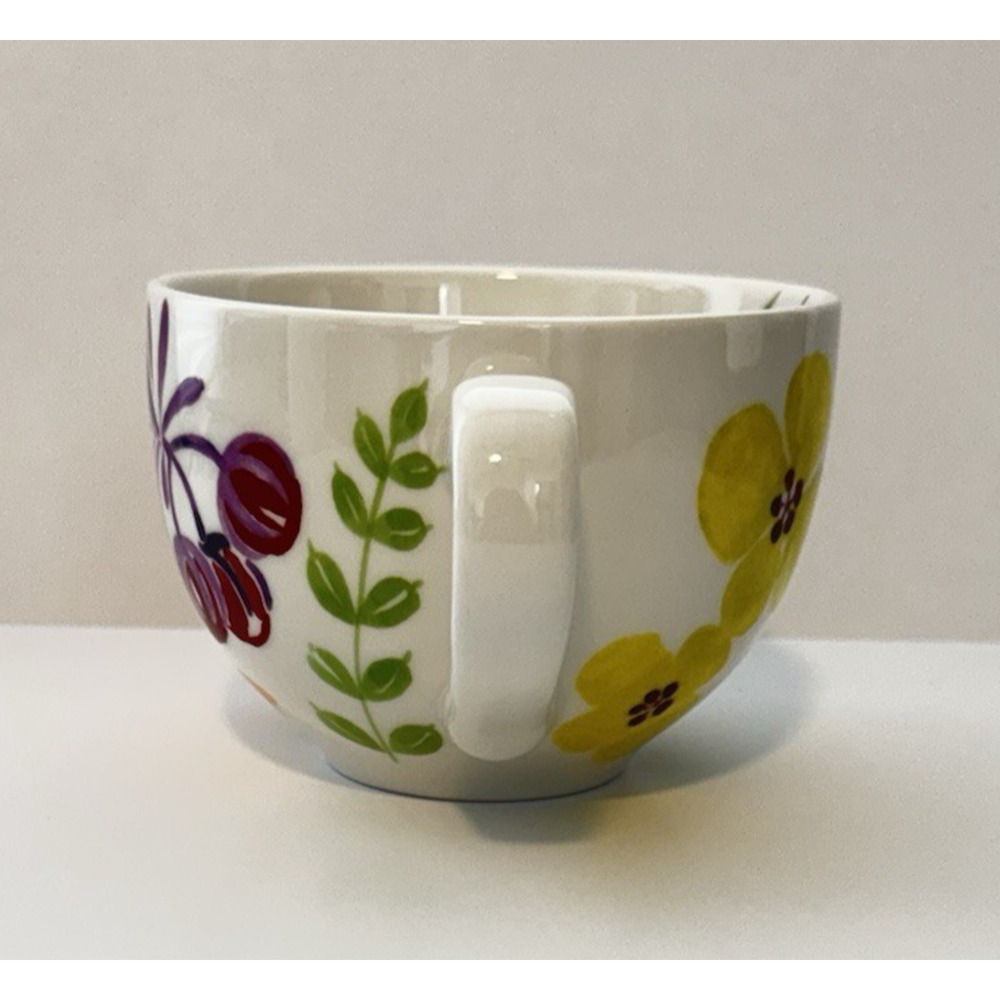 ANTHROPOLOGIE BISCUIT Mug Blue Bird Floral Design Ceramic 16 oz. - Picture 5 of 9